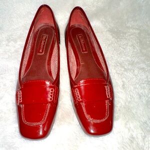 Liz Claiborne Red Leather Loafers